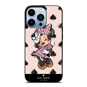 KATE SPADE NEW YORK LOGO MINNIE MOUSE DISNEY iPhone 13 Pro Max Case Cover