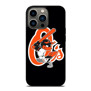 BALTIMORE ORIOLES LOGO BASEBALL TEAM MASCOT iPhone 13 Pro Case Cover