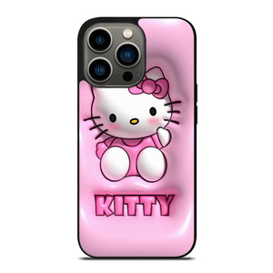 CUTE PINK HELLO KITTY iPhone 13 Pro Case Cover