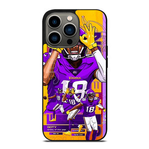 JUSTIN JEFFERSON MINNESOTA VIKINGS NFL iPhone 13 Pro Case Cover