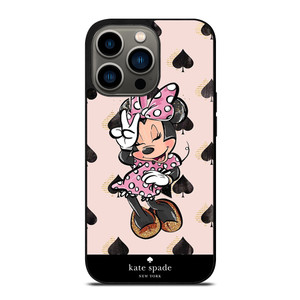 KATE SPADE NEW YORK LOGO MINNIE MOUSE DISNEY iPhone 13 Pro Case Cover