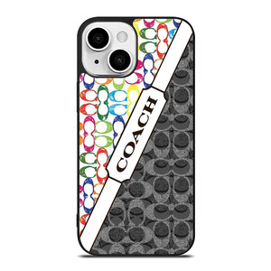COACH NEW YORK LOGO COLORFULL BLACK ICON iPhone 13 Mini Case Cover COACH NEW YORK LOGO COLORFULL BLACK ICON iPhone 13 Mini Case Cover