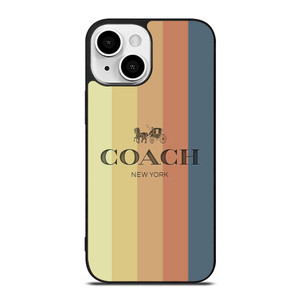 COACH NEW YORK LOGO STRIPES iPhone 13 Mini Case Cover