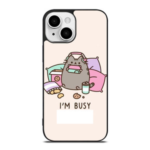 PUSHEEN CAT I'M BUSY iPhone 13 Mini Case Cover
