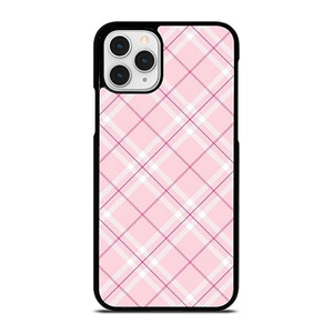 LIGHT PINK PLAID PATTERN iPhone 11 Pro Case Cover