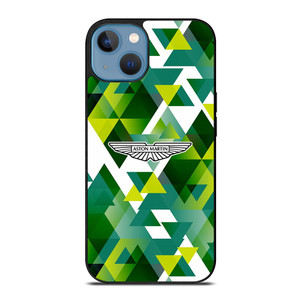 ASTON MARTIN LOGO GREEN TRIANGLE iPhone 13 Case Cover