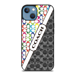 COACH NEW YORK LOGO COLORFULL BLACK ICON iPhone 13 Case Cover