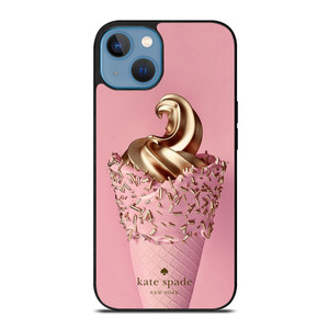 KATE SPADE NEW YORK LOGO GOLDEN ICE CREAM iPhone 13 Case Cover