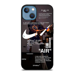 OFF-WHITE NIKE AIR JORDAN MICHAEL iPhone 13 Case Cover OFF-WHITE NIKE AIR JORDAN MICHAEL iPhone 13 Case Cover