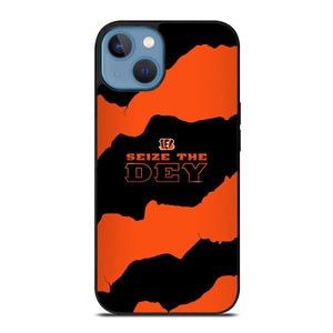 SEIZE THE DEY CINCINNATI BENGALS LOGO FOOTBALL TEAM iPhone 13 Case Cover