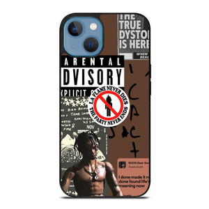 TRAVIS SCOTT RAPPER PARENTAL ADVISORY iPhone 13 Case Cover