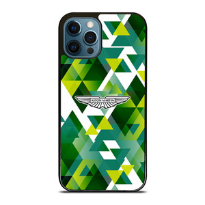 ASTON MARTIN LOGO GREEN TRIANGLE iPhone 12 Pro Max Case Cover