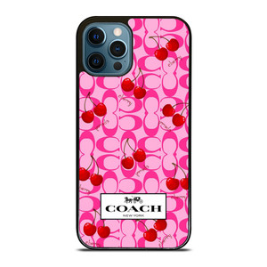 COACH NEW YORK LOGO CHERRY ICON iPhone 12 Pro Max Case Cover COACH NEW YORK LOGO CHERRY ICON iPhone 12 Pro Max Case Cover