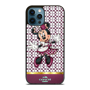 COACH NEW YORK LOGO MINNIE MOUSE DISNEY iPhone 12 Pro Max Case Cover