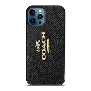 COACH NEW YORK LOGO ON BLACK WALLET iPhone 12 Pro Max Case Cover