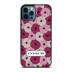 COACH NEW YORK LOGO PURPLE FLOWER iPhone 12 Pro Max Case Cover
