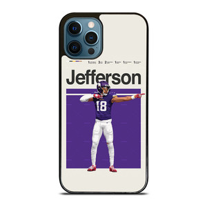 JUSTIN JEFFERSON NFL MINNESOTA VIKINGS iPhone 12 Pro Max Case Cover JUSTIN JEFFERSON NFL MINNESOTA VIKINGS iPhone 12 Pro Max Case Cover