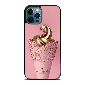 KATE SPADE NEW YORK LOGO GOLDEN ICE CREAM iPhone 12 Pro Max Case Cover