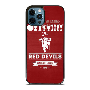 MANCHESTER UNITED FC LOGO FOOTBALL RED DEVILS iPhone 12 Pro Max Case Cover