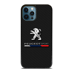 PEUGEOT SPORT CAR CARBON LOGO iPhone 12 Pro Max Case Cover