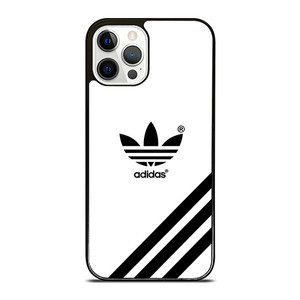 ADIDAS LOGO WHITE CLASSIC STRIPES iPhone 12 Pro Case Cover