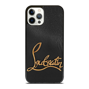 CHRISTIAN LOUBOUTIN LOGO LEATHER iPhone 12 Pro Case Cover