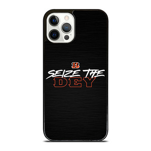 CINCINNATI BENGALS LOGO FOOTBALL TEAM SEIZE THE DEY iPhone 12 Pro Case Cover