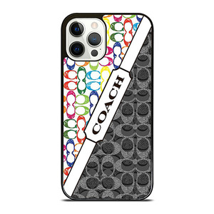 COACH NEW YORK LOGO COLORFULL BLACK ICON iPhone 12 Pro Case Cover COACH NEW YORK LOGO COLORFULL BLACK ICON iPhone 12 Pro Case Cover