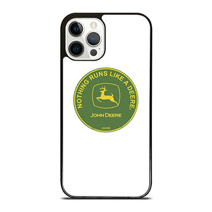 JOHN DEERE TRACTOR LOGO RUNS LIKE A DEER iPhone 12 Pro Case Cover