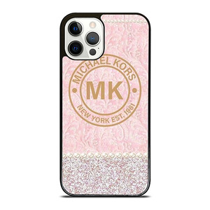 MICHAEL KORS MK LOGO PINK iPhone 12 Pro Case Cover