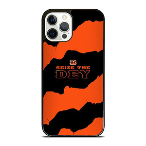 SEIZE THE DEY CINCINNATI BENGALS LOGO FOOTBALL TEAM iPhone 12 Pro Case Cover
