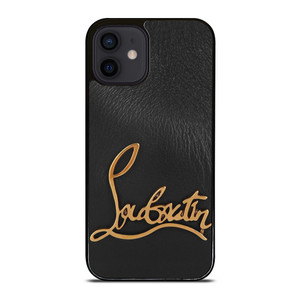CHRISTIAN LOUBOUTIN LOGO LEATHER iPhone 12 Mini Case Cover CHRISTIAN LOUBOUTIN LOGO LEATHER iPhone 12 Mini Case Cover