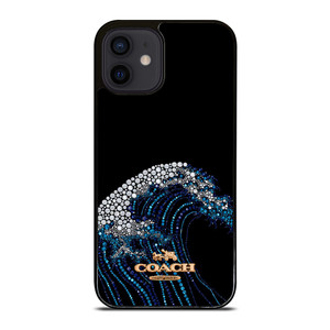 COACH NEW YORK LOGO DIAMOND WAVE iPhone 12 Mini Case Cover