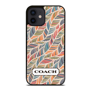 COACH NEW YORK LOGO MONOGRAM SEAMLESS PATTERN iPhone 12 Mini Case Cover
