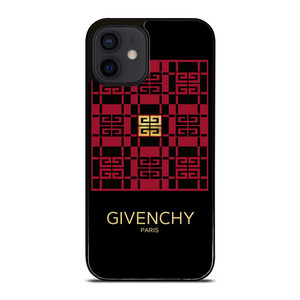 GIVENCHY PARIS LOGO RED GOLD iPhone 12 Mini Case Cover