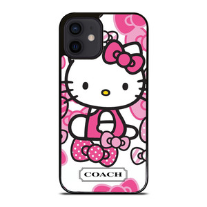 HELLO KITTY COACH NEW YORK PINK iPhone 12 Mini Case Cover HELLO KITTY COACH NEW YORK PINK iPhone 12 Mini Case Cover