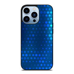 BLUE GRADIENT HALFTONE PATTERN iPhone 13 Pro Max Case Cover