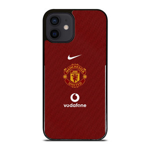 MANCHESTER UNITED FC LOGO FOOTBALL VODAFONE JERSEY iPhone 12 Mini Case Cover