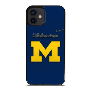 MICHIGAN WOLVERINES LOGO NIKE UNIVERSITY FOOTBALL iPhone 12 Mini Case Cover