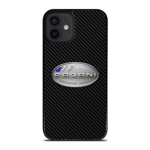 PAGANI CAR LOGO CARBON iPhone 12 Mini Case Cover PAGANI CAR LOGO CARBON iPhone 12 Mini Case Cover