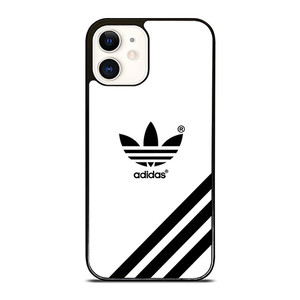 ADIDAS LOGO WHITE CLASSIC STRIPES iPhone 12 Case Cover