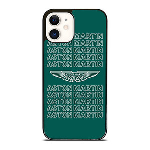 ASTON CAR LOGO GREEN iPhone 12 Case Cover ASTON CAR LOGO GREEN iPhone 12 Case Cover
