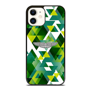 ASTON MARTIN LOGO GREEN TRIANGLE iPhone 12 Case Cover ASTON MARTIN LOGO GREEN TRIANGLE iPhone 12 Case Cover