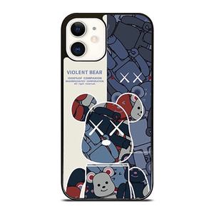 BEAR BRICK VIOLENT BEAR KAWS iPhone 12 Case Cover BEAR BRICK VIOLENT BEAR KAWS iPhone 12 Case Cover