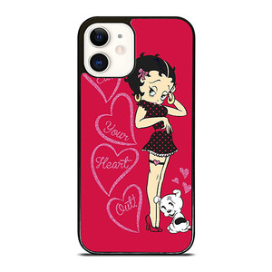 BETTY BOOP EAT YOUR HEART iPhone 12 Case Cover BETTY BOOP EAT YOUR HEART iPhone 12 Case Cover