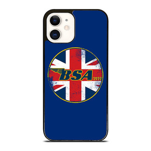BSA MOTORCYCLE LOGO 1919 UNION JACK iPhone 12 Case Cover