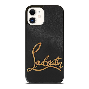 CHRISTIAN LOUBOUTIN LOGO LEATHER iPhone 12 Case Cover CHRISTIAN LOUBOUTIN LOGO LEATHER iPhone 12 Case Cover