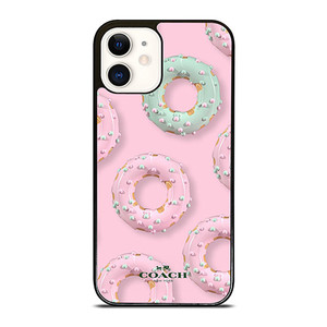 COACH NEW YORK LOGO DONUTS ICON iPhone 12 Case Cover COACH NEW YORK LOGO DONUTS ICON iPhone 12 Case Cover