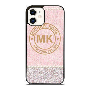 MICHAEL KORS MK LOGO PINK iPhone 12 Case Cover
