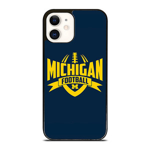 MICHIGAN WOLVERINES LOGO UNIVERSITY FOOTBALL ICON iPhone 12 Case Cover